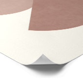 Boho Mitte Jahrhundert weich rosa und beige Poster (Ecke)