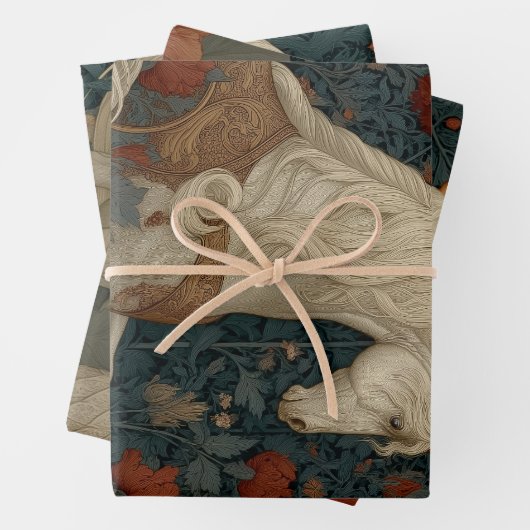 Boho Mittelalterliches Einhorn Illuminiert Geschenkpapier Set (Beispiel)