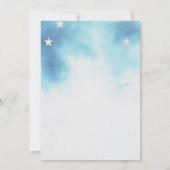 Boho mobile Crib Regenbogenwolken Sterne Babydusch Einladung (Rückseite)