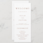 Boho Mocha Mousse White Elegante Minimalistische H Programm (Vorne/Hinten)