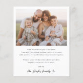 Boho Modern 4 Foto Collage Arch Weihnachtsbudget (Rückseite)