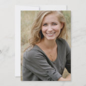 Boho Modern Abschluss Foto Save the Date (Vorderseite)