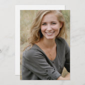 Boho Modern Abschluss Foto Save the Date (Vorne/Hinten)