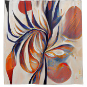 Boho Modern Abstrakt Artwork Duschvorhang (Vorderseite)