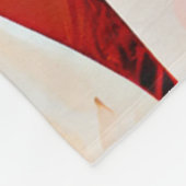 Boho Modern Abstrakt Artwork Fleecedecke (Ecke)