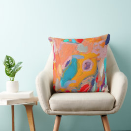 Boho Modern Abstrakt Artwork Kissen