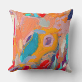 Boho Modern Abstrakt Artwork Kissen