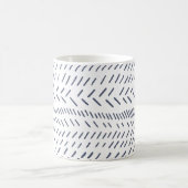Boho Modern Abstrakt Mudcloth in Navy Kaffeetasse (Mittel)