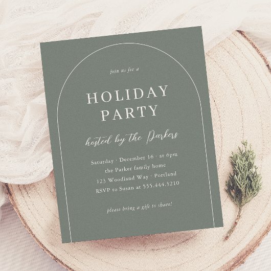 Boho Modern Arch Weihnachtsfeier