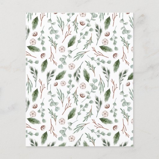 Boho Modern Arch Weihnachtsfeier (Rückseite)