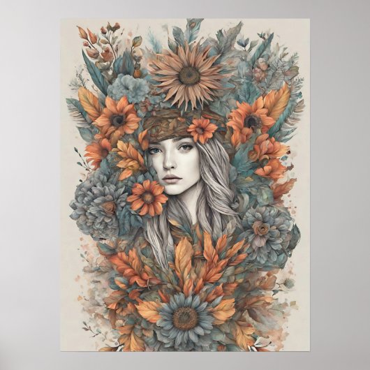 Boho Modern Art Poster (Vorne)