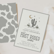 Boho Modern Boys First Rodeo 1. Geburtstag