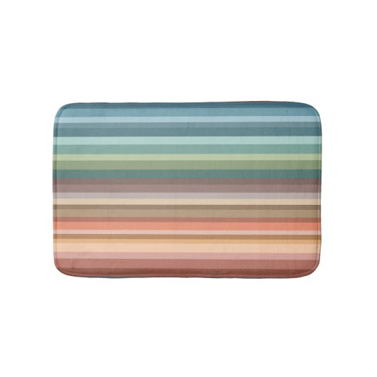 Boho Modern Chic Stripes Badematte (Vorderseite)