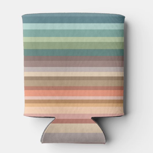 Boho Modern Chic Stripes Dosenkühler (Rückseite)