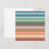 Boho Modern Chic Stripes Feiertagskarte (Vorne/Hinten)
