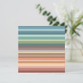 Boho Modern Chic Stripes Feiertagskarte (Stehend Vorderseite)