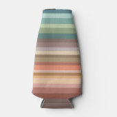 Boho Modern Chic Stripes Flaschenkühler (Vorderseite)