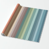 Boho Modern Chic Stripes Geschenkpapier (Ungerollt)