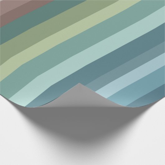 Boho Modern Chic Stripes Geschenkpapier (Ecke)
