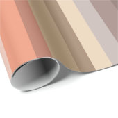 Boho Modern Chic Stripes Geschenkpapier (Rolleneckpunkt)