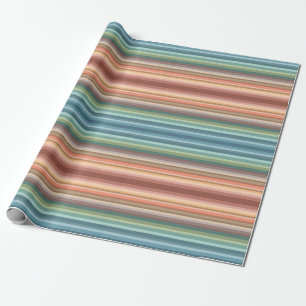 Boho Modern Chic Stripes Geschenkpapier
