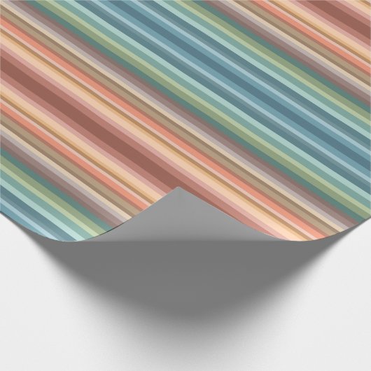 Boho Modern Chic Stripes Geschenkpapier (Ecke)