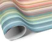 Boho Modern Chic Stripes Geschenkpapier (Rolleneckpunkt)