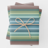 Boho Modern Chic Stripes Geschenkpapier Set (Beispiel)