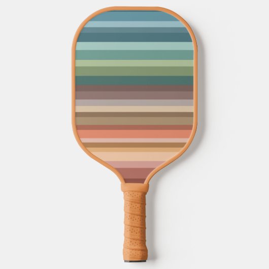 Boho Modern Chic Stripes Pickleball Paddle (Vorderseite)