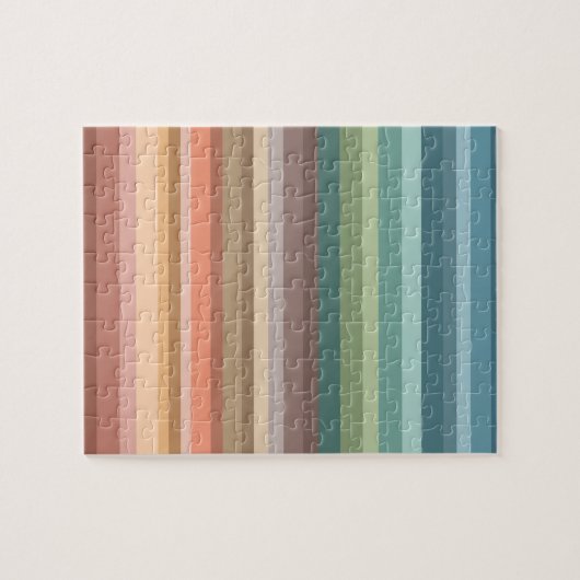 Boho Modern Chic Stripes Puzzle (Horizontal)