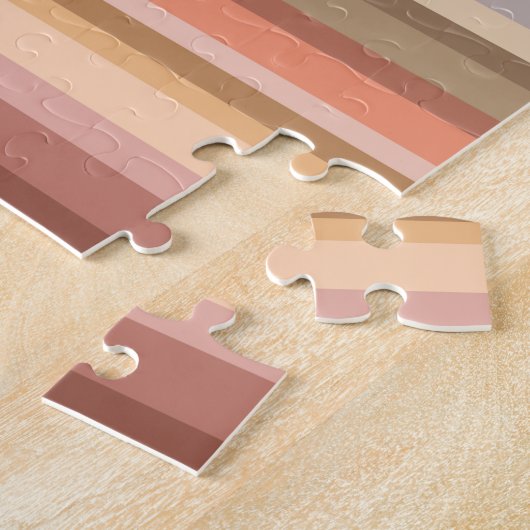 Boho Modern Chic Stripes Puzzle (Seite)