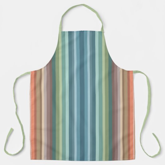 Boho Modern Chic Stripes Schürze (Vorderseite)