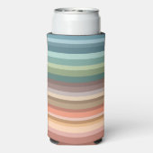 Boho Modern Chic Stripes Selters Dosenkühler (Seltzer Rückseite)