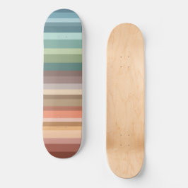Boho Modern Chic Stripes Skateboard