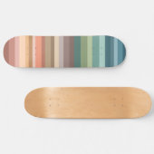 Boho Modern Chic Stripes Skateboard (Horizontal)
