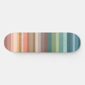 Boho Modern Chic Stripes Skateboard (Horizontal)