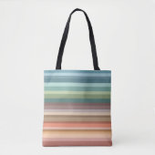 Boho Modern Chic Stripes Tasche (Vorderseite)