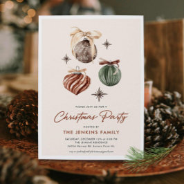 Boho Modern Christmas Party Invitation Einladung