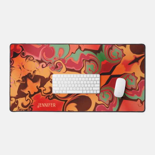 Boho Modern Colorful Trendname Colorful Schreibtischunterlage (Tastatur & Maus)