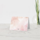 Boho Modern Desert Nature Cactus Baby Shower Dankeskarte (Rückseite)