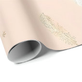Boho Modern Federn Luxus-Kollektion Geschenkpapier (Rolleneckpunkt)