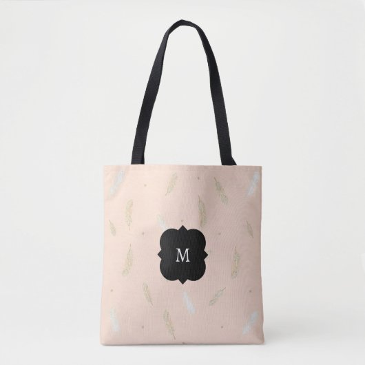 Boho Modern Federn Luxus-Kollektion Tasche (Vorderseite)