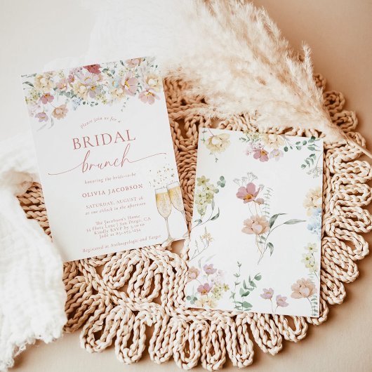 Boho Modern Floral Brautparty | Bridal Brunch I Einladung