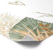 Boho Modern Gender Neutral Baby Dusche Poster (Ecke)