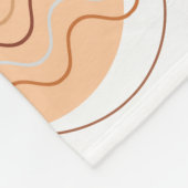 Boho modern geometric wallpaper fleecedecke (Ecke)