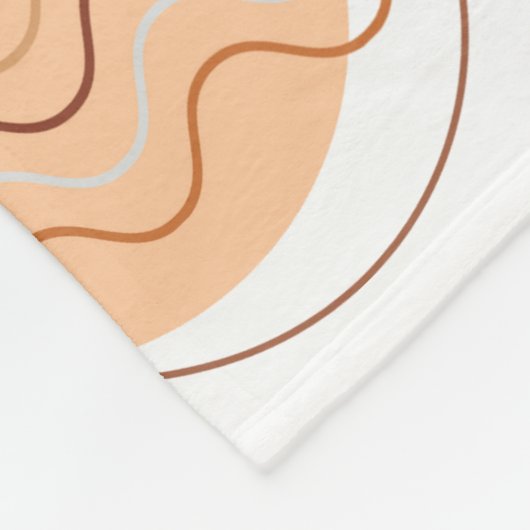 Boho modern geometric wallpaper fleecedecke (Ecke)