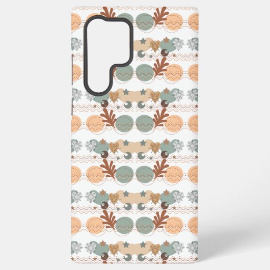 Boho modern geometric wallpaper samsung galaxy hülle (Rückseite)