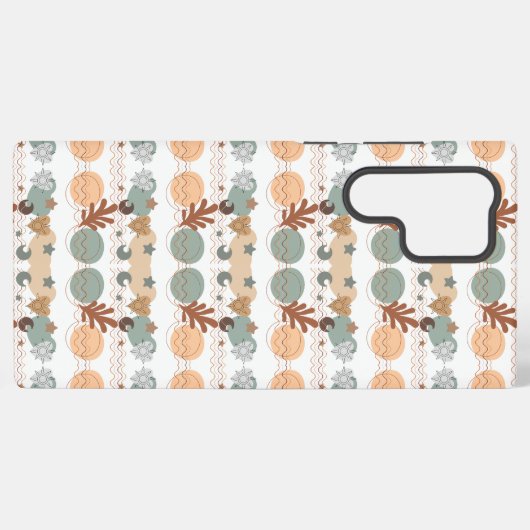 Boho modern geometric wallpaper samsung galaxy hülle (Rückseite (Horizontal))