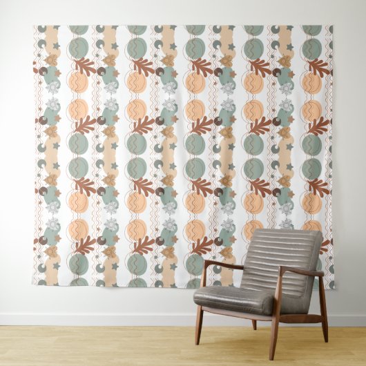 Boho modern geometric wallpaper wandteppich (Beispiel (Horizontal))