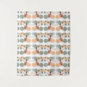Boho modern geometric wallpaper wandteppich (Vorderseite)